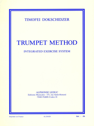 Book cover for Trumpet Method