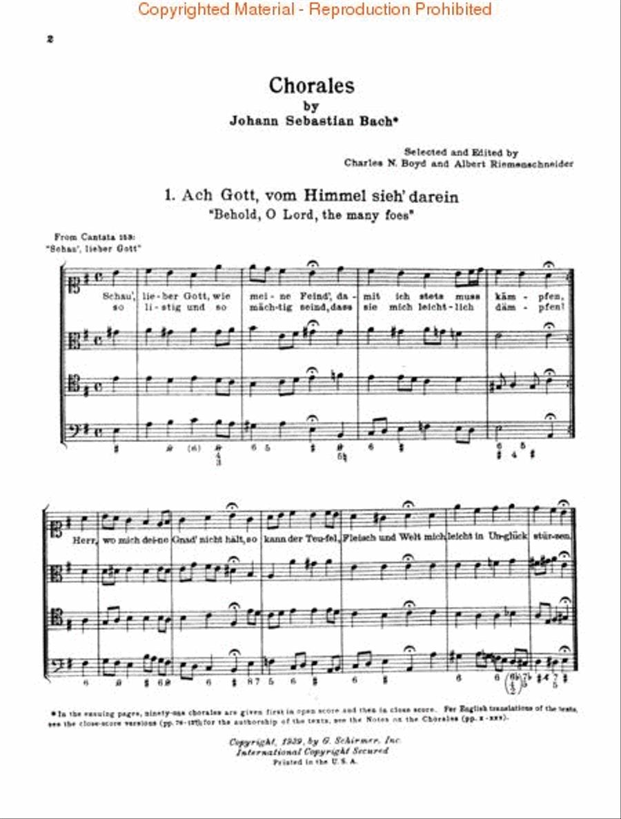 Chorales 1-91 Piano Solo scores gallery preview page 2