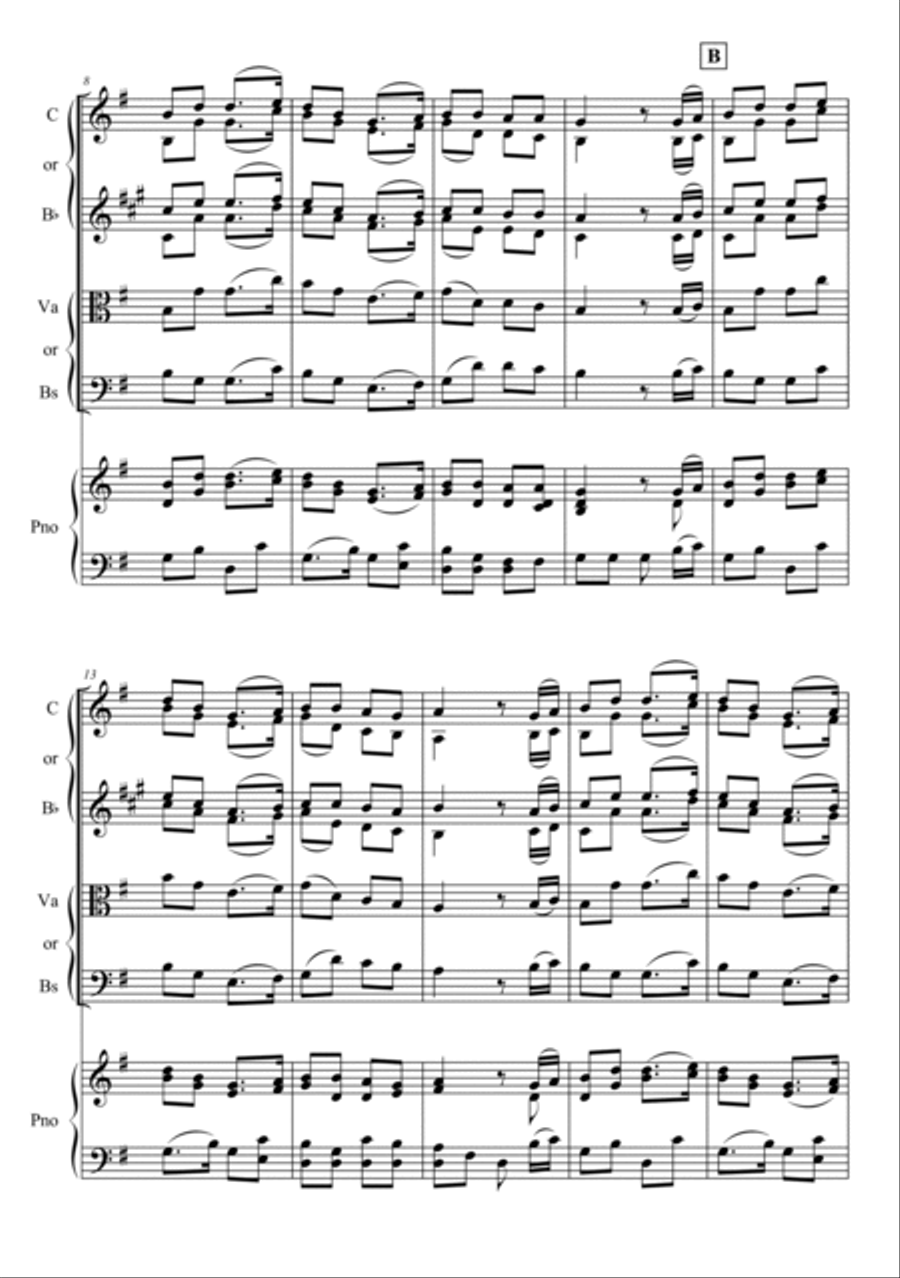 Oh! Susanna Piano Trio scores gallery preview page 2