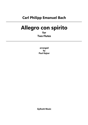 Allegro con spirito (Two Flutes)