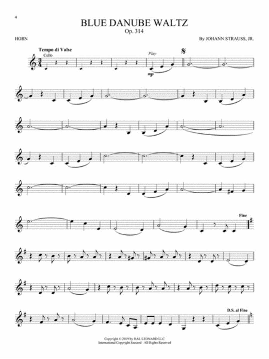 Great Classical Themes Great Classical Themes Horn scores gallery preview page 3