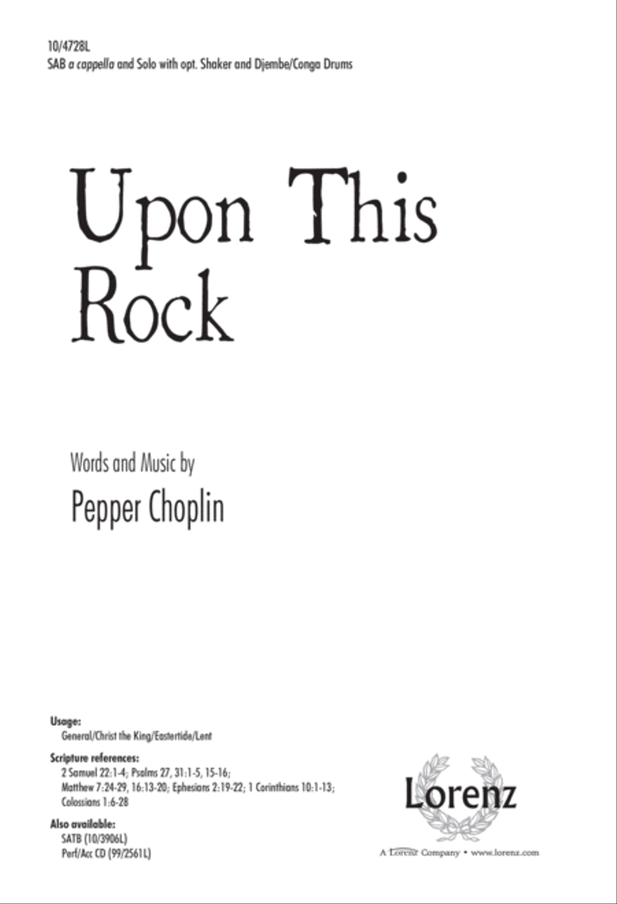 Upon This Rock 3-Part scores gallery preview page 1