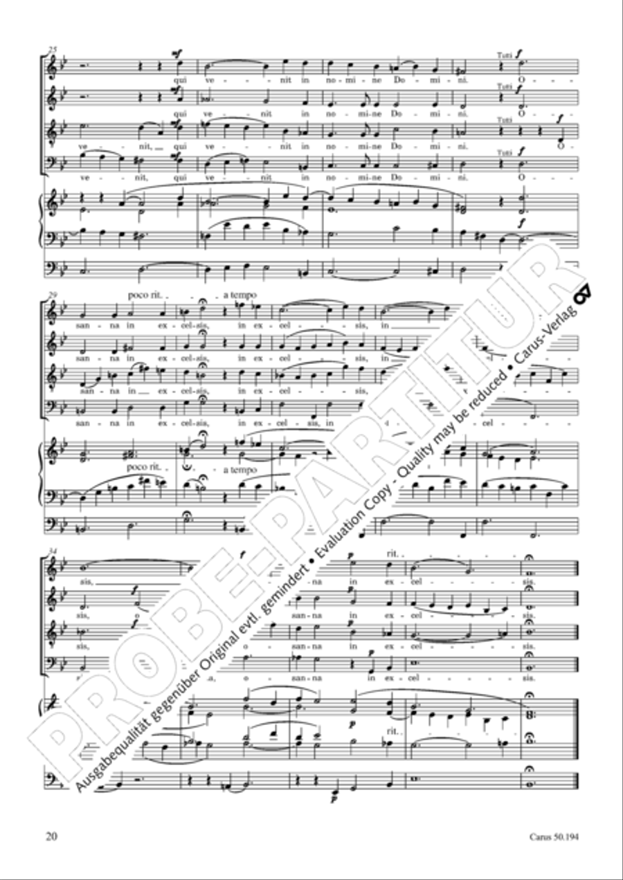 Requiem in D minor 4-Part scores gallery preview page 21