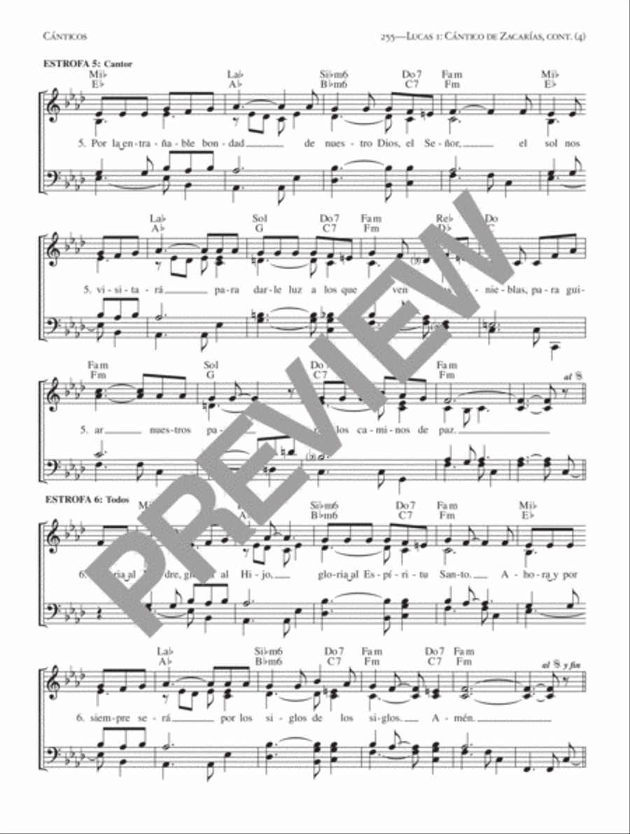 Flor y Canto Tercera Edición [Keyboard Accompaniment] Piano and Keyboard scores gallery preview page 18