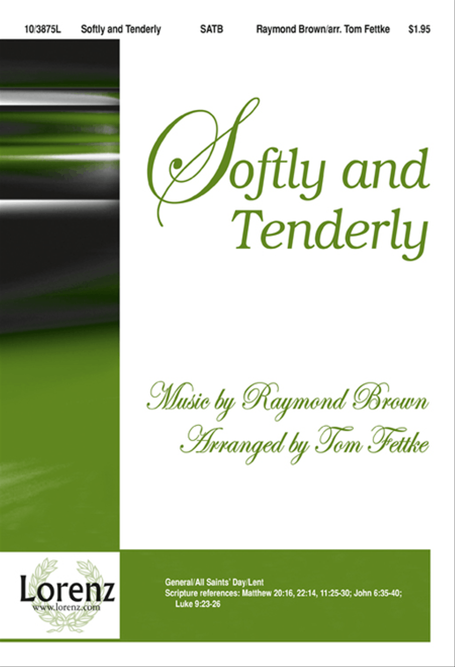 Softly and Tenderly 4-Part scores gallery preview page 1