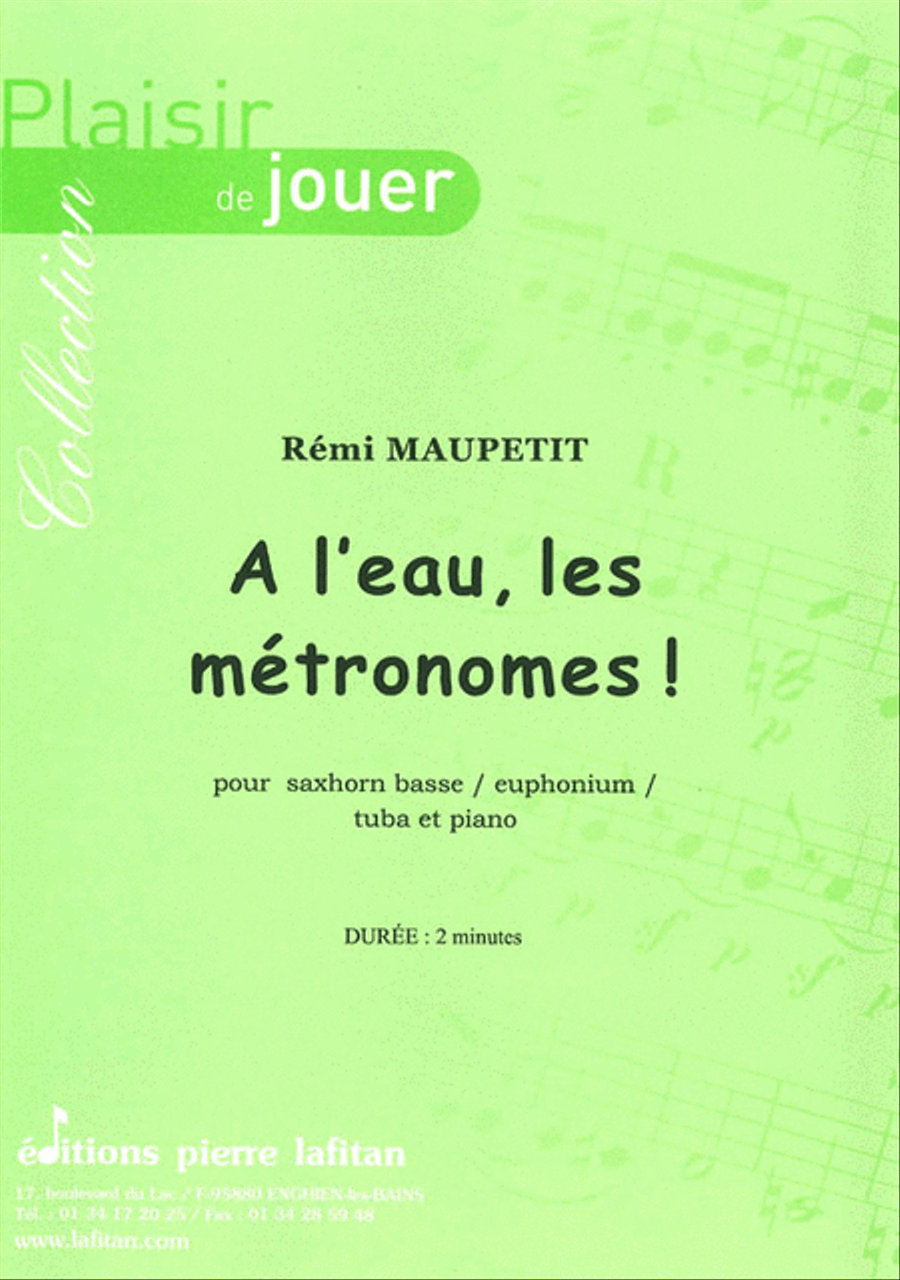 Book cover for A L'Eau, Les Métronomes !