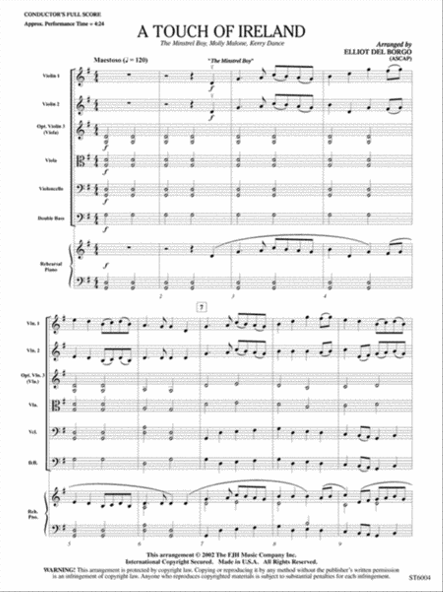 A Touch of Ireland String Orchestra scores gallery preview page 2