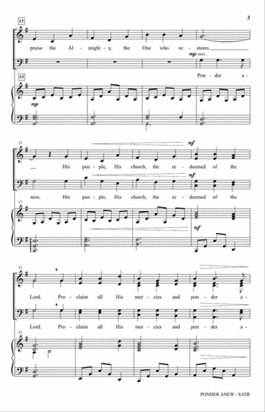 Ponder Anew Ponder Anew 4-Part scores gallery preview page 4