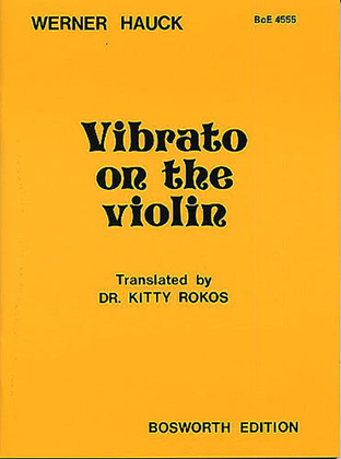 Book cover for Vibrato on the Violin