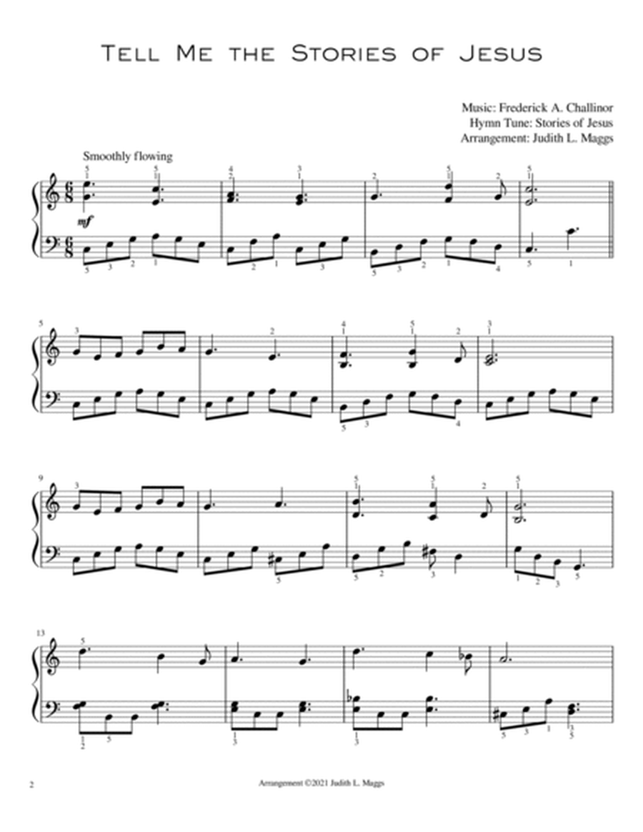 Tell Me the Stories of Jesus - Intermediate Piano image number null