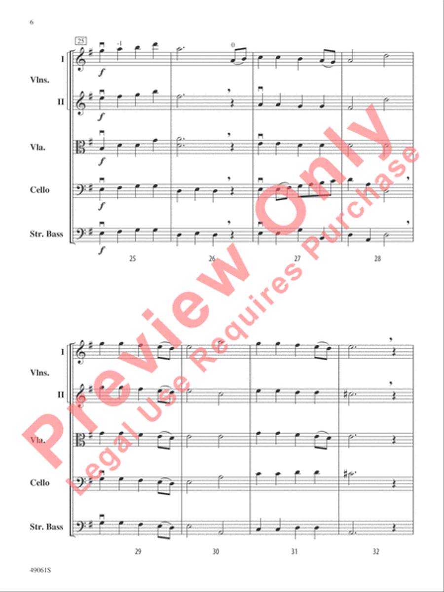 Hanerot Halalu String Orchestra scores gallery preview page 7