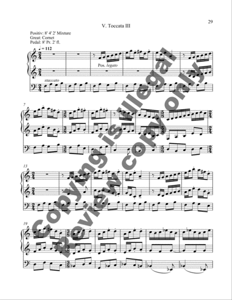 Sonata in Five Movements (Organ Sonata IX) Organ scores gallery preview page 13