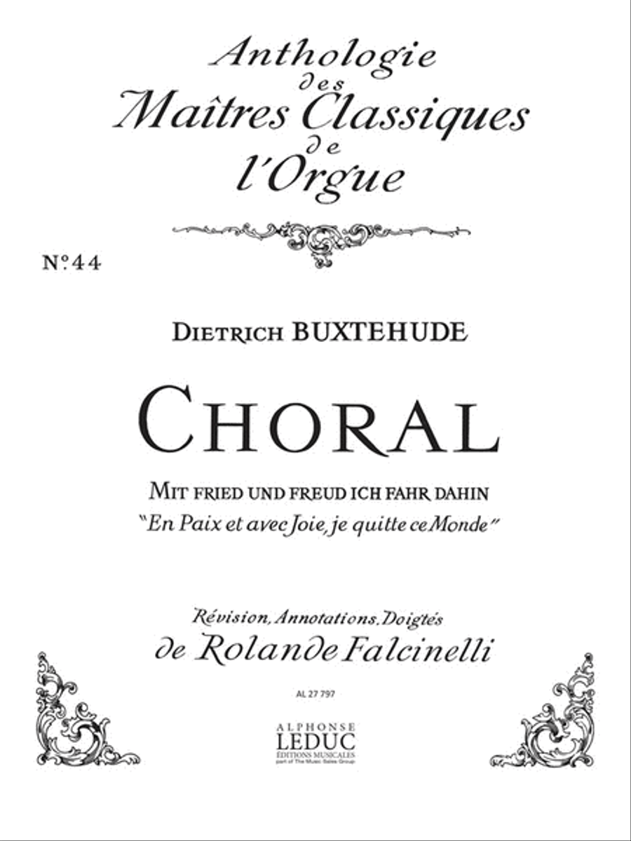 Chorale (maitres Classiques No.44) (organ)