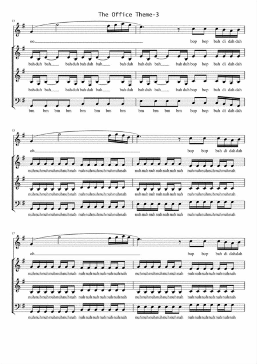 The Office - Theme 3-Part scores gallery preview page 3