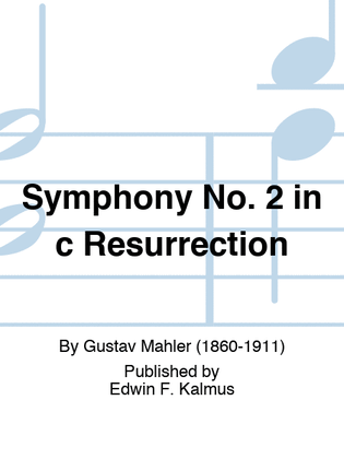 Book cover for Symphony No. 2 in c Resurrection