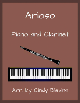 Book cover for Arioso, for Piano and Clarinet