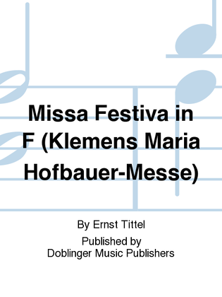 Book cover for Missa Festiva in F (Klemens Maria Hofbauer-Messe)