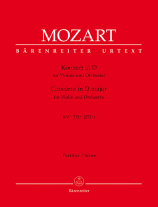 Book cover for Concerto in D major for Violin and Orchestra