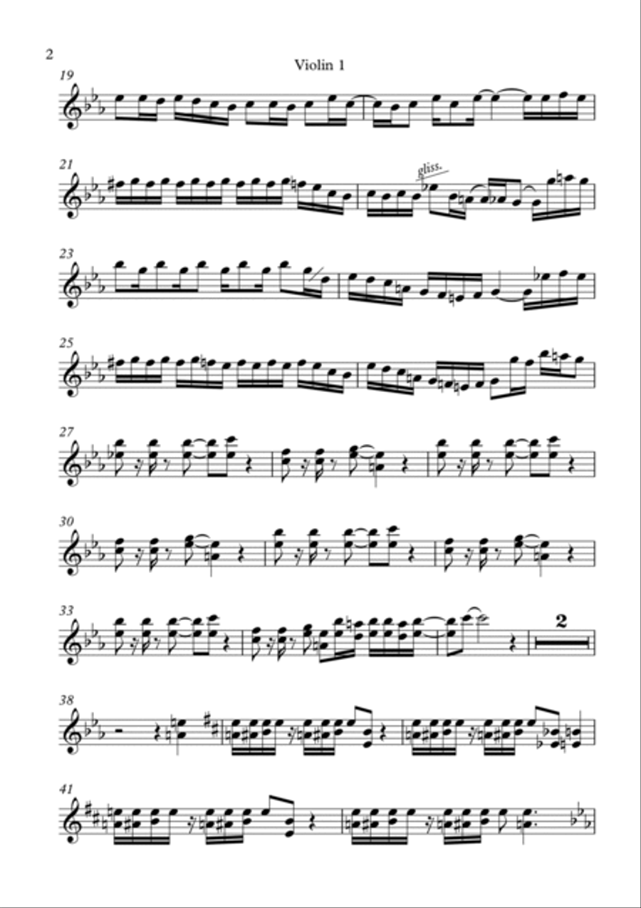 Walk This Way Violin Solo scores gallery preview page 2