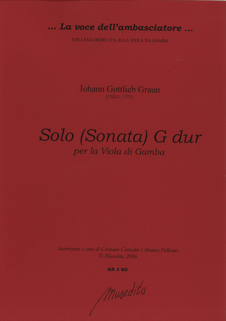 Solo (Sonata G-dur - Manuscript, ca.1770)