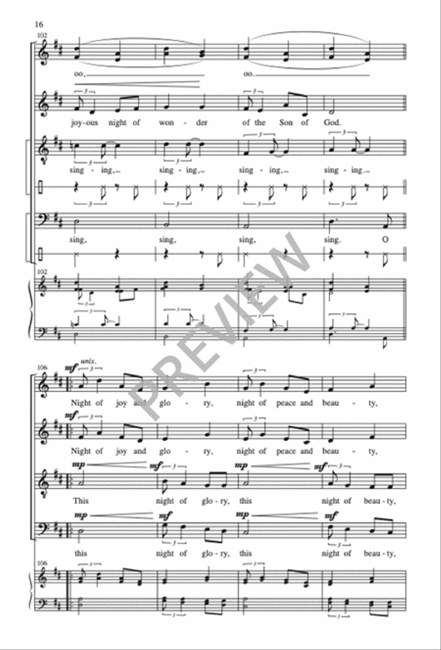 Singing, We Come Singing Divisi scores gallery preview page 16