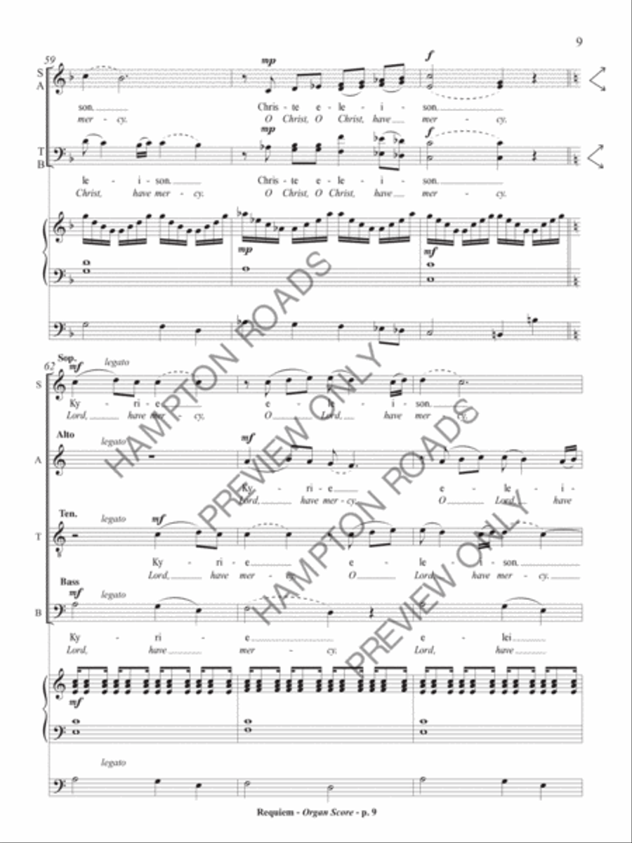 Requiem (Organ Accompaniment) Organ scores gallery preview page 10
