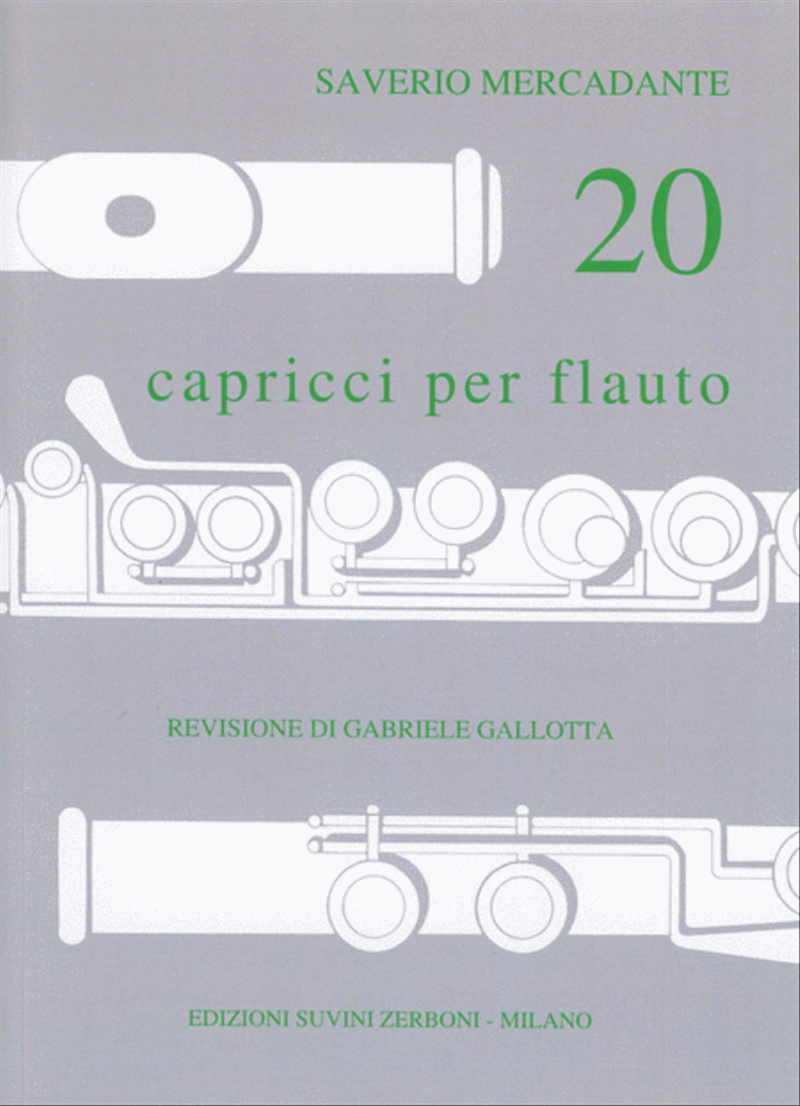 Venti Capricci Flute Solo scores gallery preview page 1