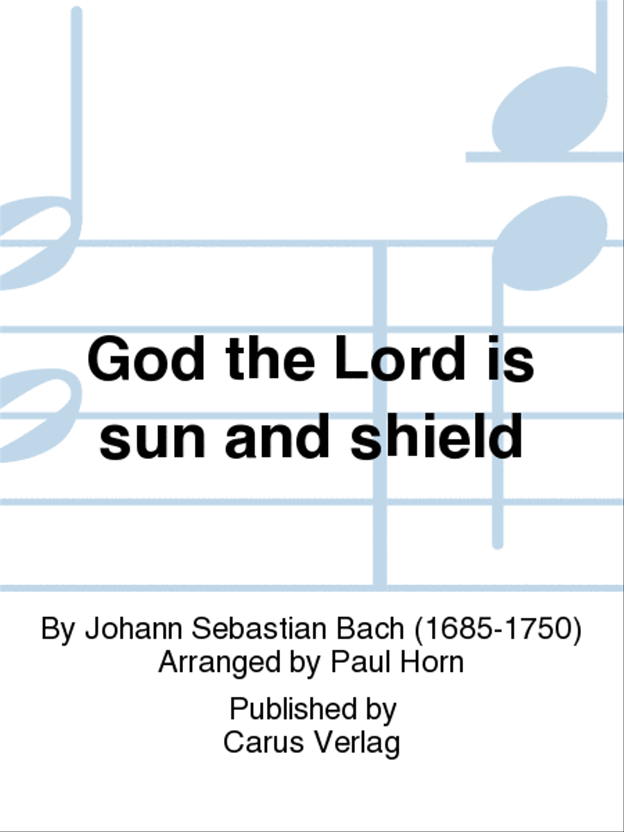 Book cover for God the Lord is sun and shield (Gott, der Herr, ist Sonn und Schild)