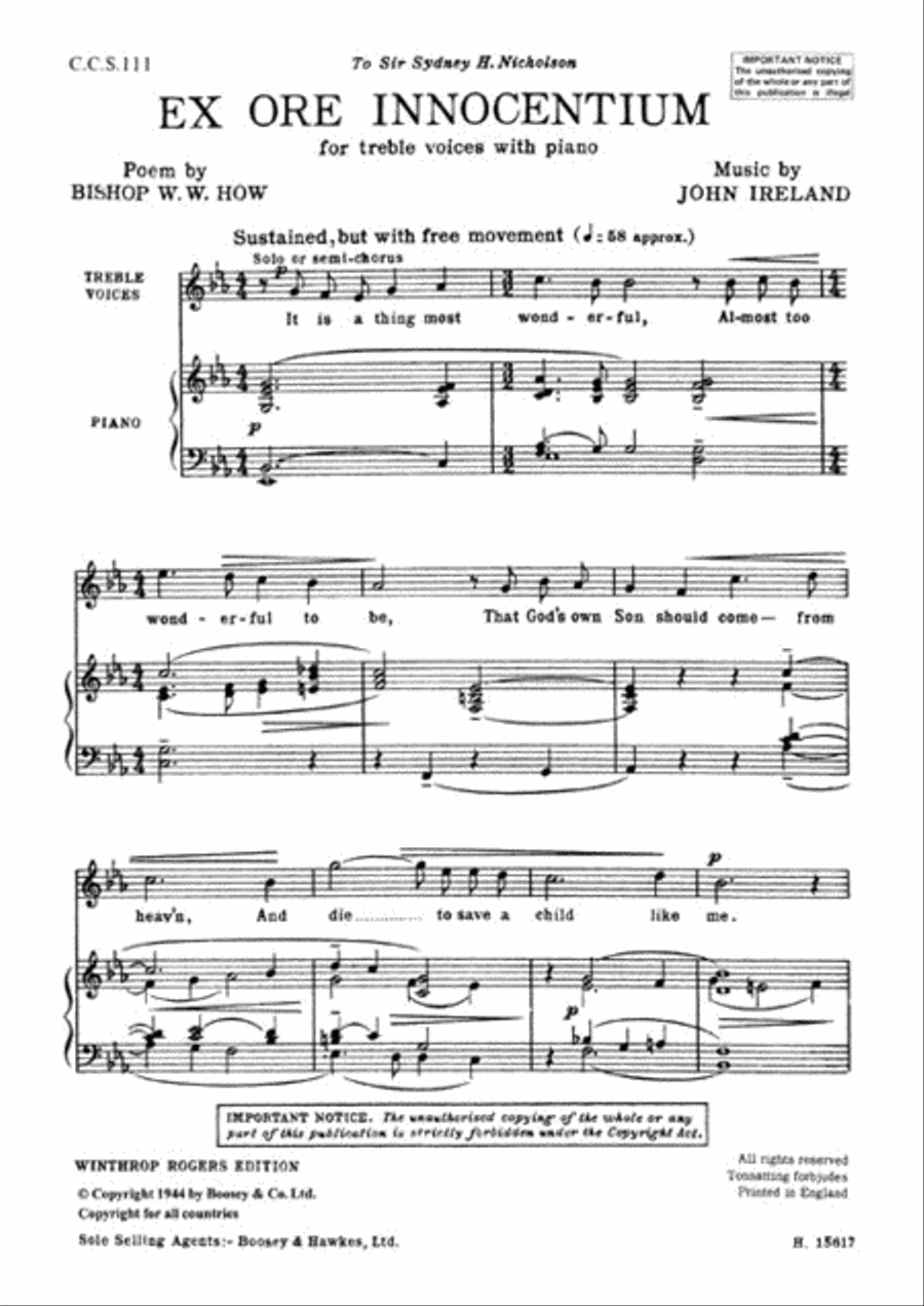 Ex Ore Innocentium Ex Ore Innocentium 2-Part scores gallery preview page 1