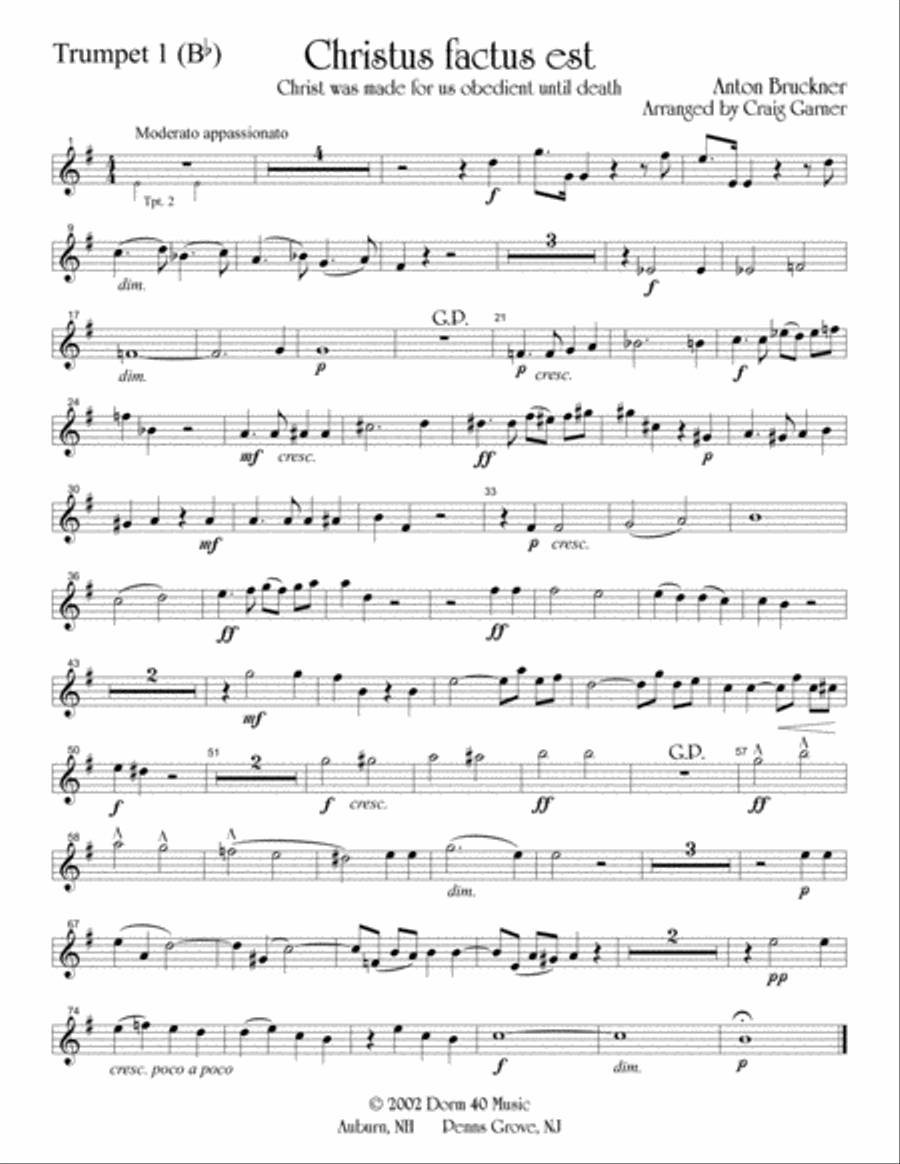 Christus factus est Brass Ensemble scores gallery preview page 6