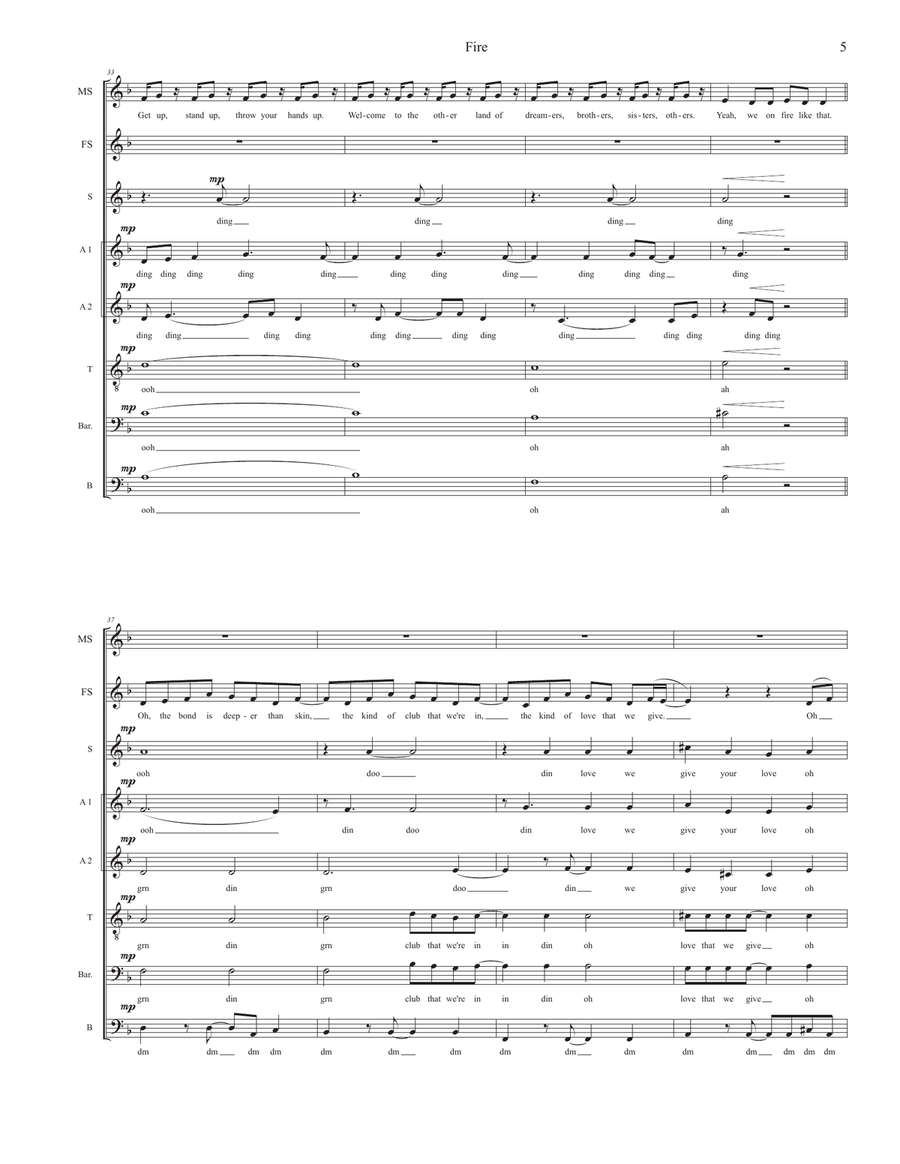 Fire 4-Part scores gallery preview page 5