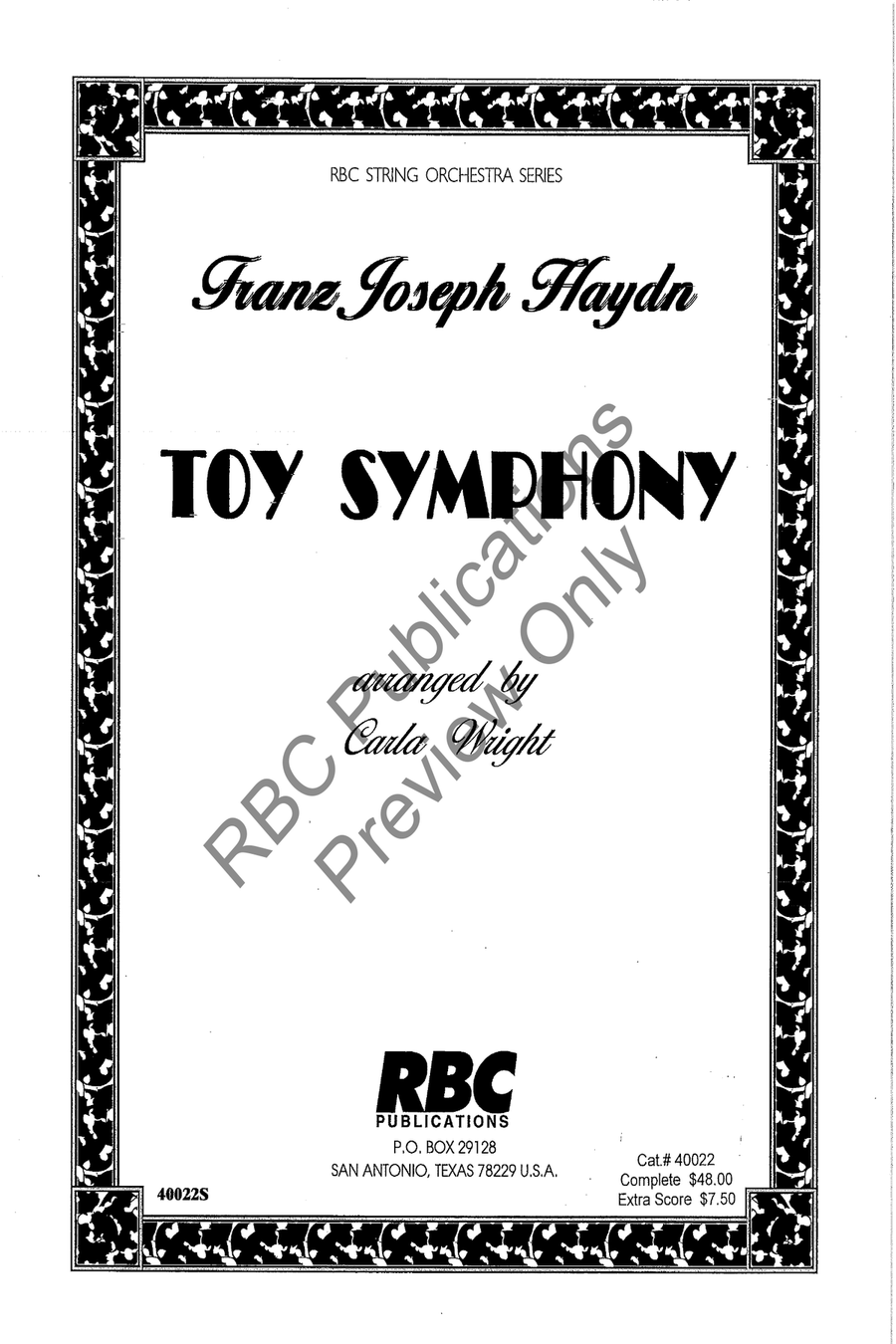 Toy Symphony Toy Symphony String Orchestra scores gallery preview page 2