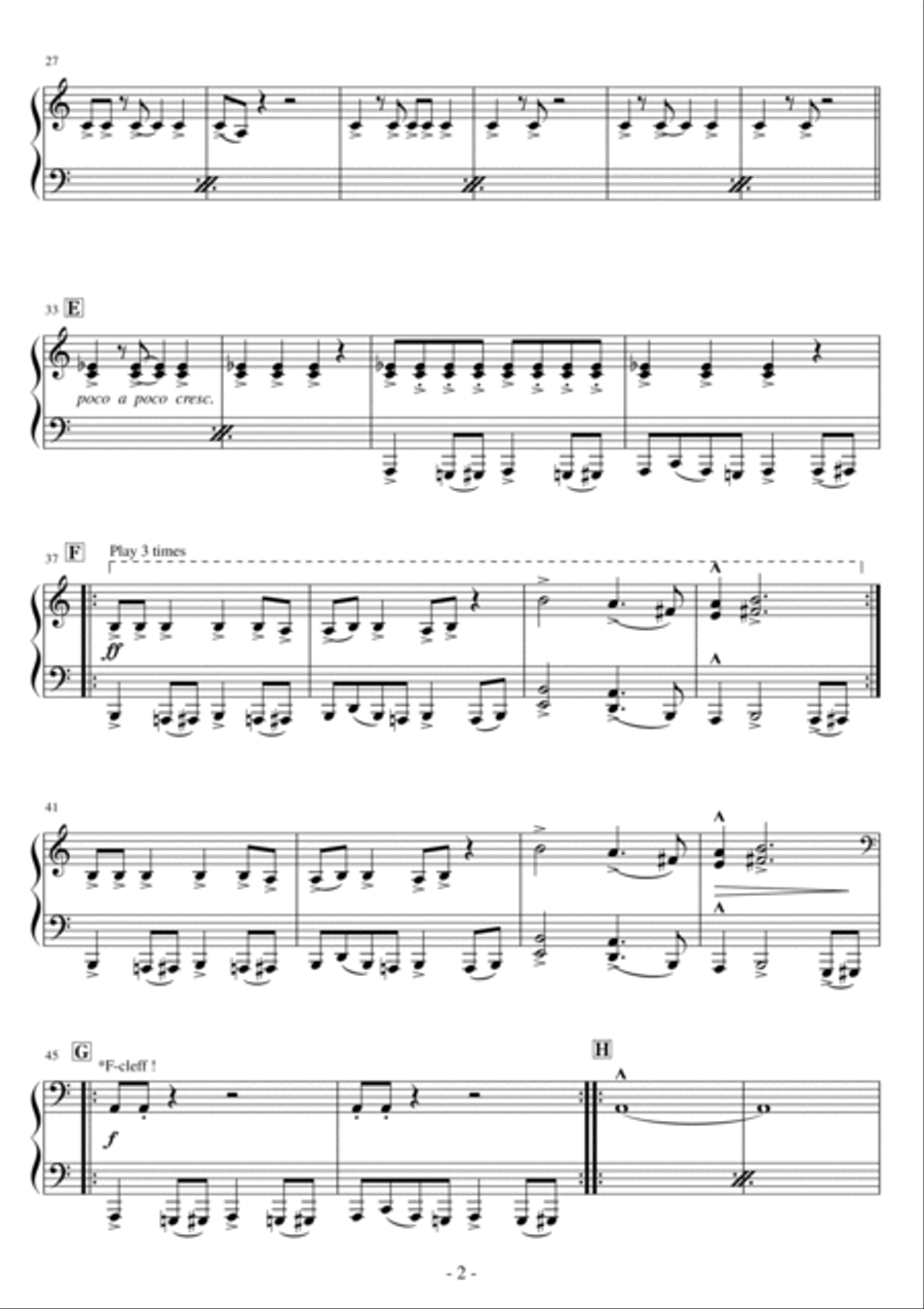 Zero The Hero Easy Piano scores gallery preview page 2