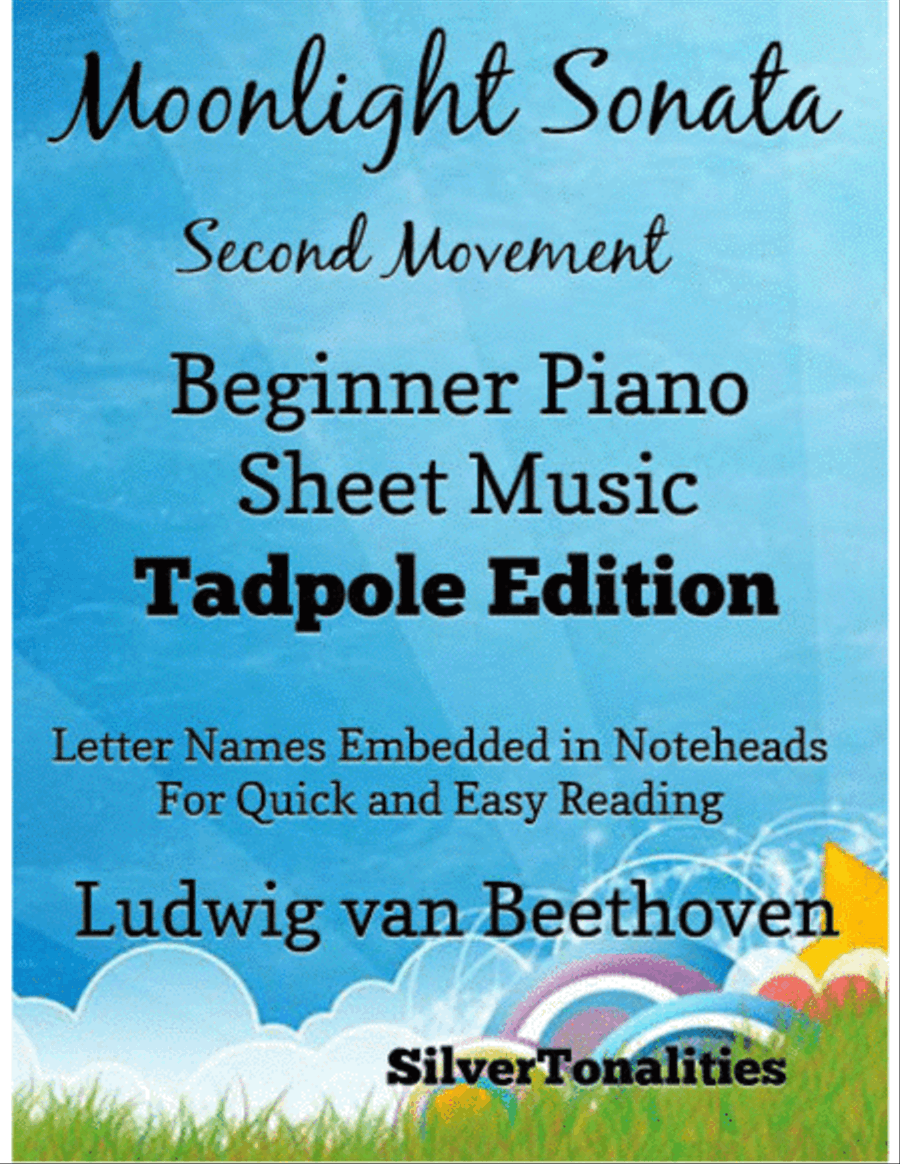 Moonlight Sonata Second Movement Beginner Piano Sheet Music 2nd Edition Easy Piano scores gallery preview page 1