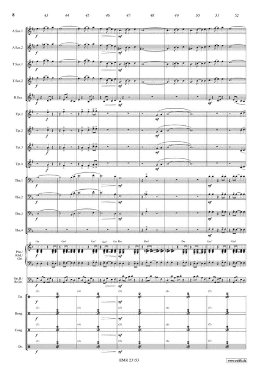 Last Tango In Paris Big Band scores gallery preview page 8