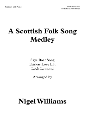 Book cover for Scottish Folk Song Medley, for Clarinet and Piano