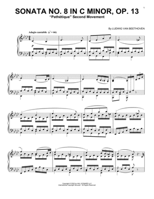 Sonata In C Minor, Op. 13 'Pathetique' (2nd Movement)