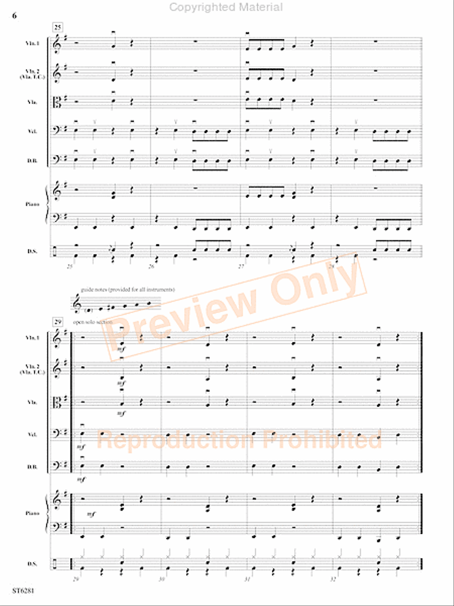 Pepperoni Pizza Rock String Orchestra scores gallery preview page 7