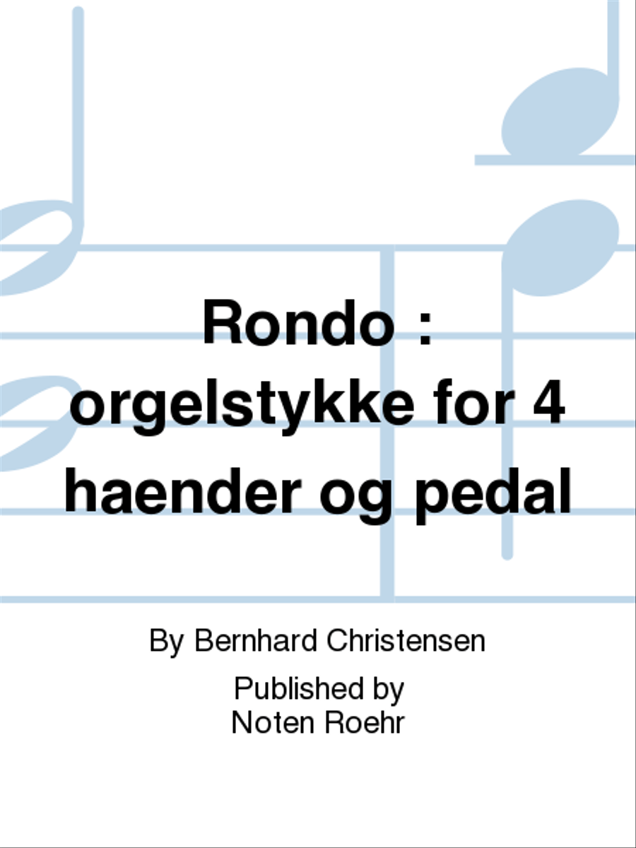 Rondo Rondo Organ scores gallery preview page 1