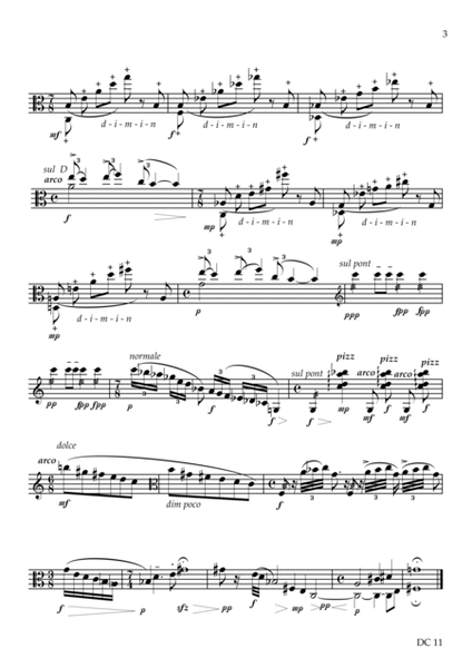 Signatures - for solo viola