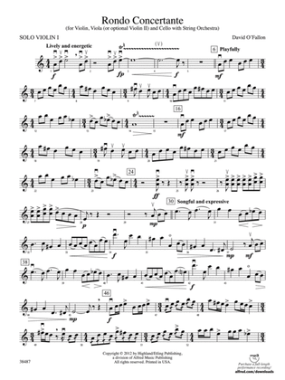 Rondo Concertante: Solo 1st Violin