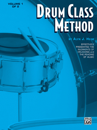 Book cover for Drum Class Method, Volume 1