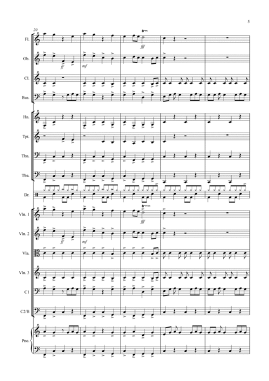 Vivaldi Rocks! for School Orchestra Full Orchestra scores gallery preview page 5