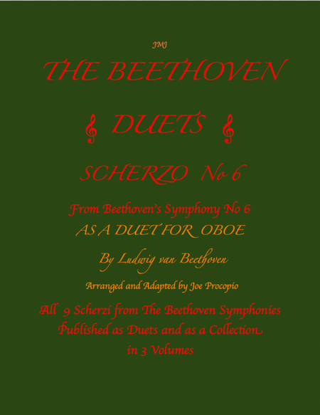 The Beethoven Duets For Oboe Scherzo No. 6 image number null