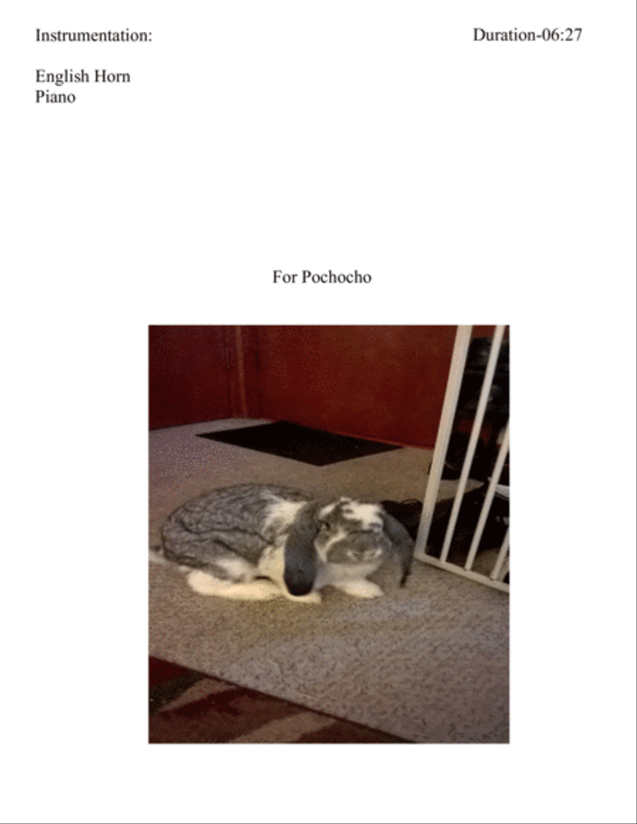 Elegy for English Horn and Piano English Horn scores gallery preview page 2