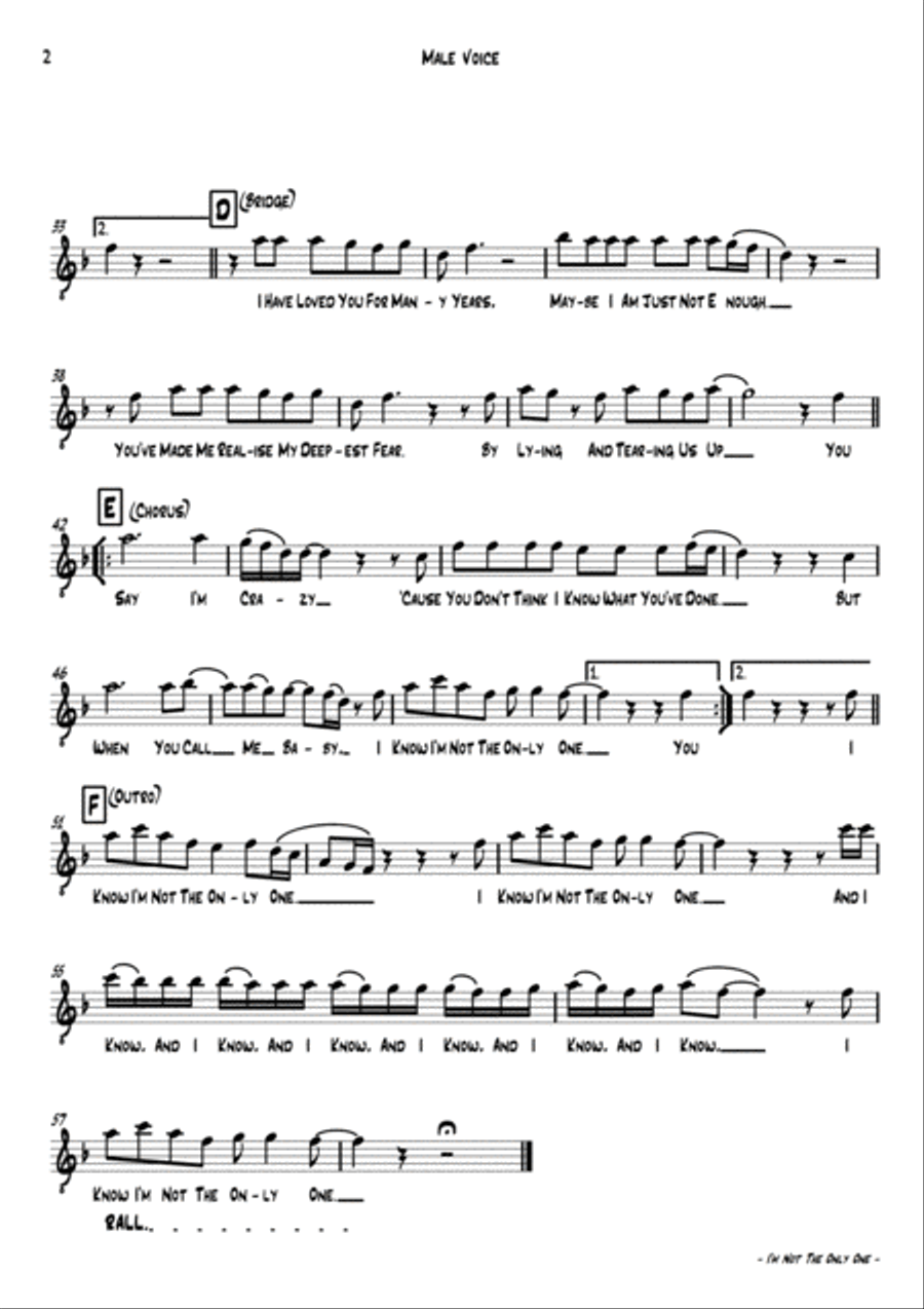 I'm Not The Only One Large Ensemble scores gallery preview page 3