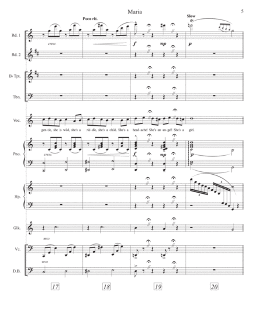 Maria - Score Only Large Ensemble scores gallery preview page 6