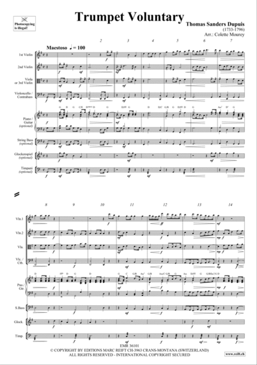 Trumpet Voluntary Trumpet Voluntary Trumpet scores gallery preview page 2