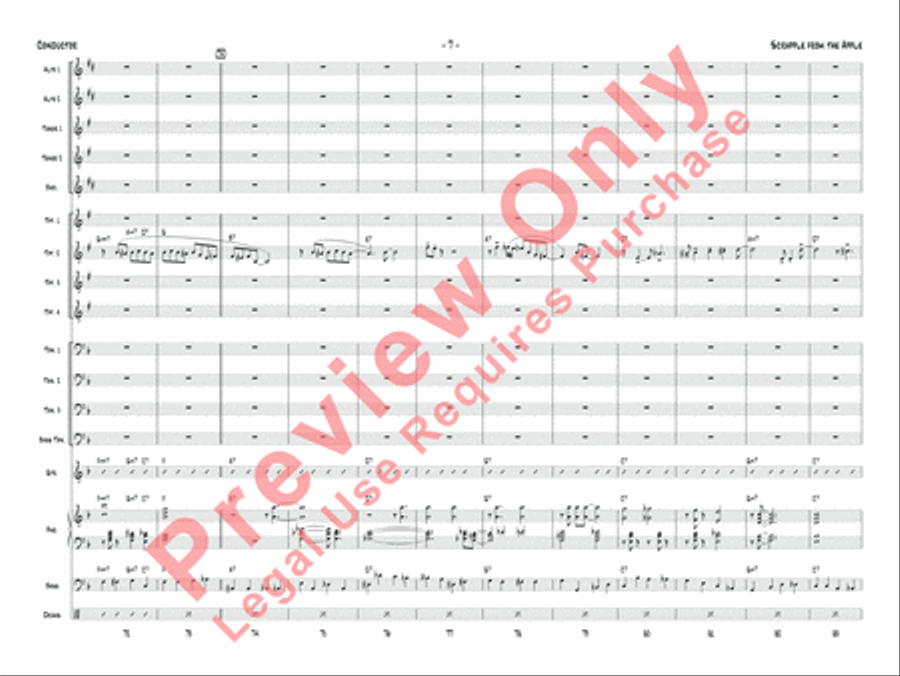 Scrapple from the Apple Jazz Ensemble scores gallery preview page 10