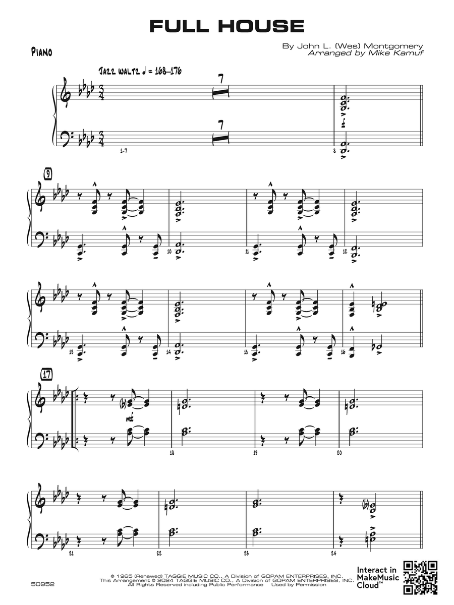Full House: Piano Accompaniment Piano Accompaniment scores gallery preview page 1